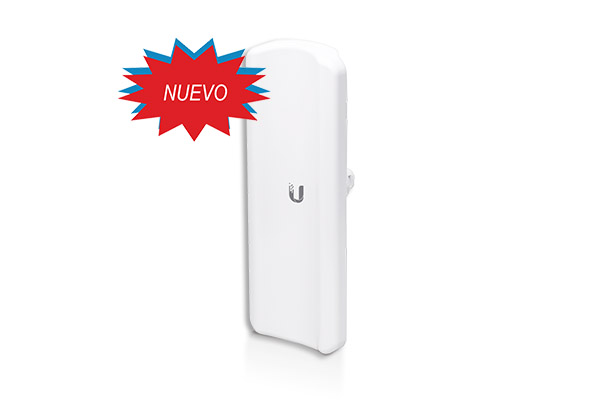 Antena blanca con forma rectangular