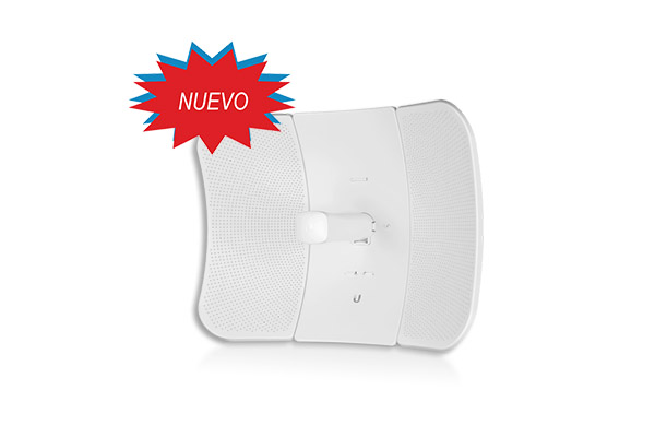 Antena blanca en forma rectangular